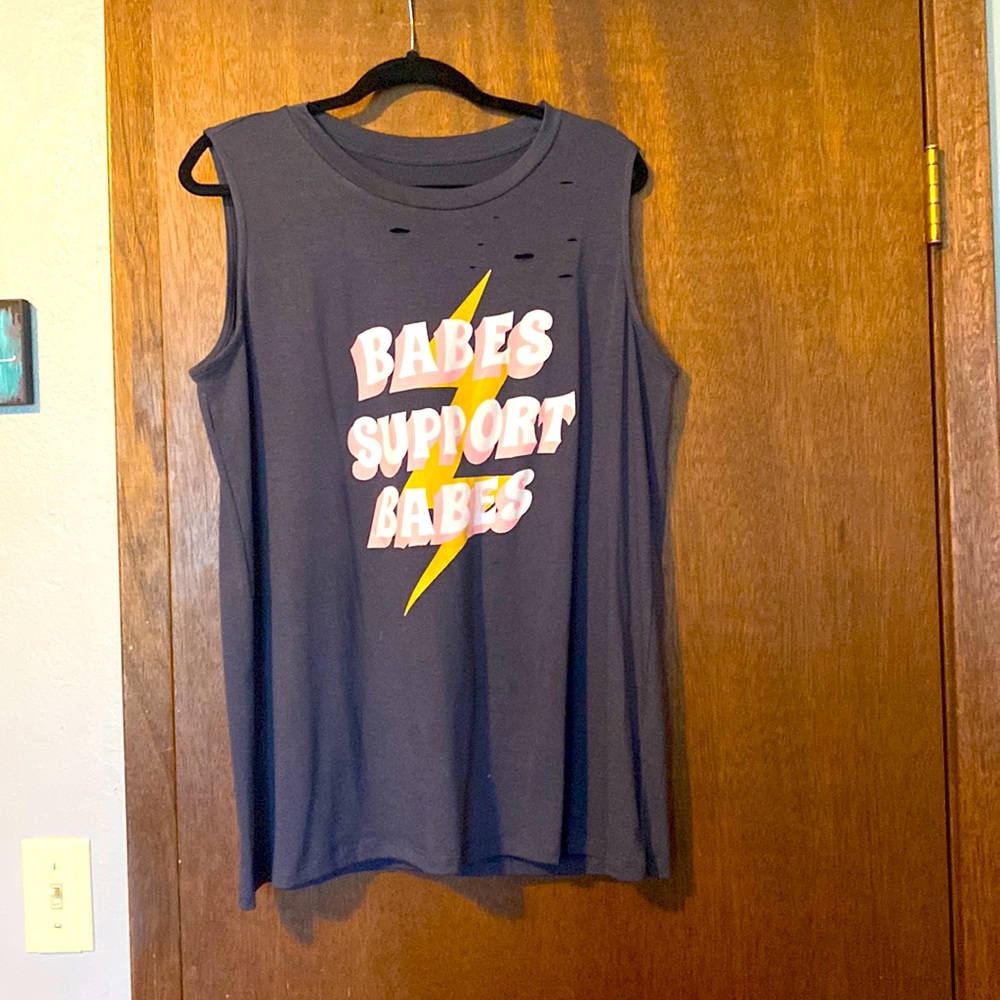 Babes support babes tank